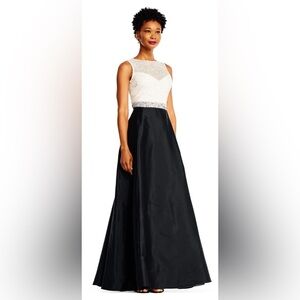 Adrianna Papell AP1E201225 Long Sleeve Formal Evening Prom Dress